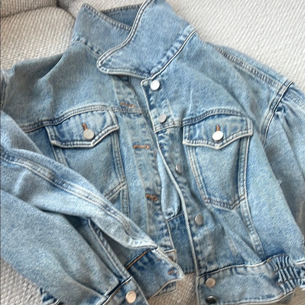 ba&sh Light Blue Jean Jacket